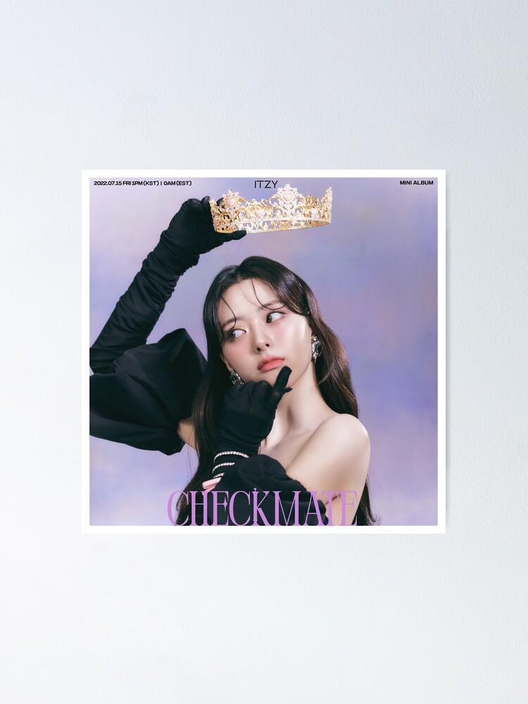 "ITZY YUNA "Checkmate"" Poster for Sale by HaloHaloShine | Redbubble