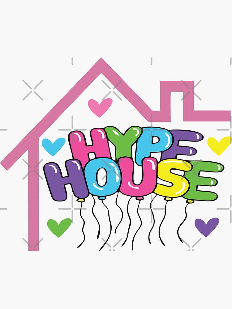 "The Hype House Logo Colorful" Sticker for Sale by Wahapsball Redbubble