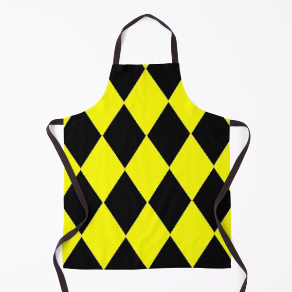 Item preview, YELLOW AND BLACK HARLEQUIN PATTERN BY OZCUSHIONSTOO designed and sold by ozcushionstoo.