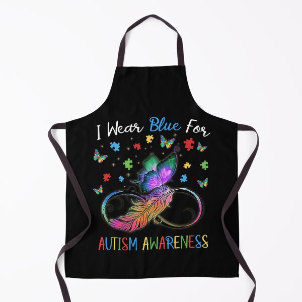Item preview, I Wear Blue For Autism Awareness Butterfly Puzzle Pieces designed and sold by HaaChris-Artis.