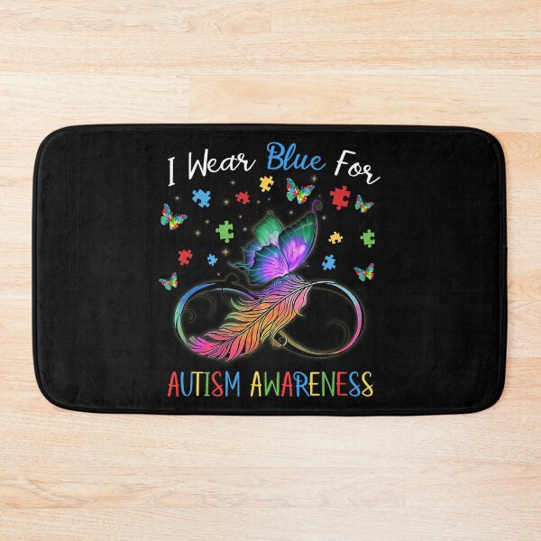 Item preview, I Wear Blue For Autism Awareness Butterfly Puzzle Pieces designed and sold by HaaChris-Artis.
