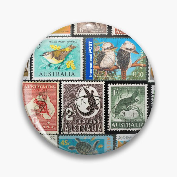 Item preview, Australian Animal Stamp Collage  designed and sold by 2AGoodHome.
