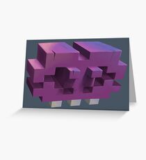 Invading The Third Dimension Greeting Card