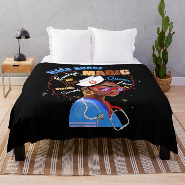 Item preview, Magic Black Nurse Melanin Black Pride Nurses Day designed and sold by GardNewerd.