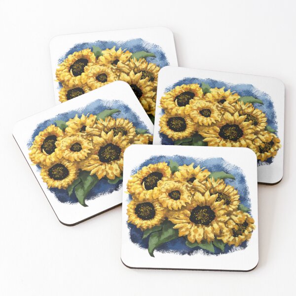Item preview, Blue Yellow Ukraine Sunflower designed and sold by Digi Artworks Store.