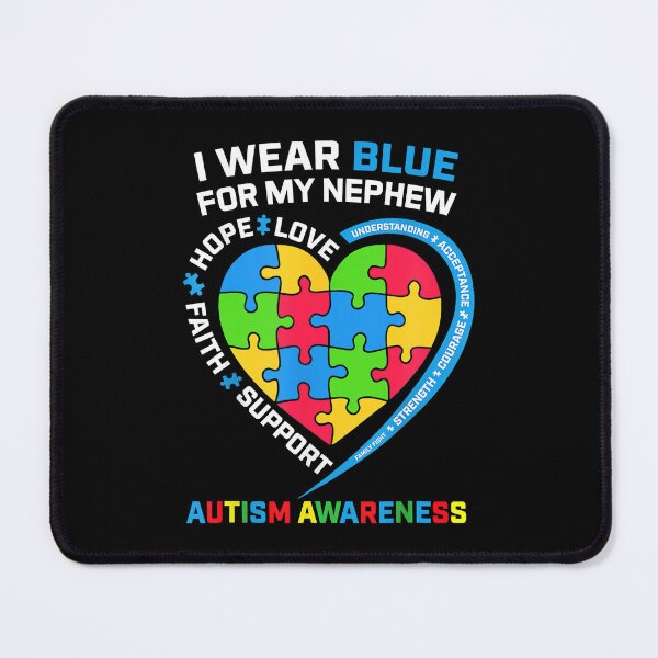 Item preview, I Wear Blue For My Nephew Autism Awareness Month Uncle Aunt designed and sold by HaaChris-Artis.