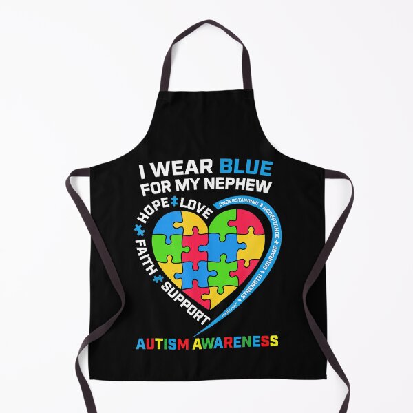 Item preview, I Wear Blue For My Nephew Autism Awareness Month Uncle Aunt designed and sold by HaaChris-Artis.