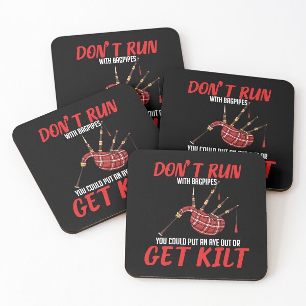 Item preview, Do Not Run With Bagpipes Marching Band designed and sold by Betsytiptoe.