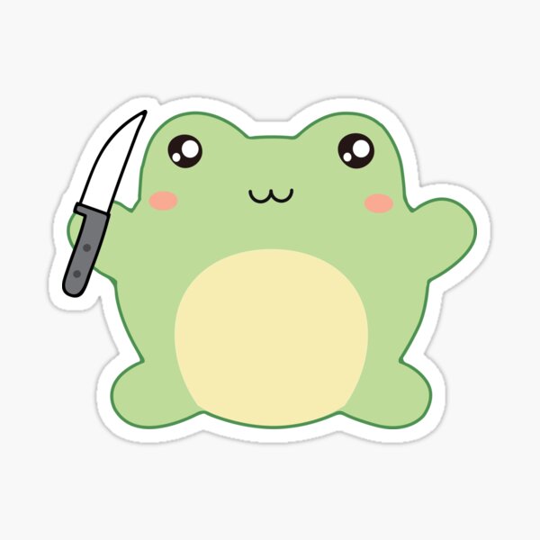 Frog Holding A Knife