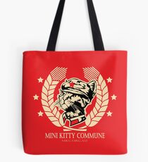 The Mini Kitty Commune Flag Tote Bag