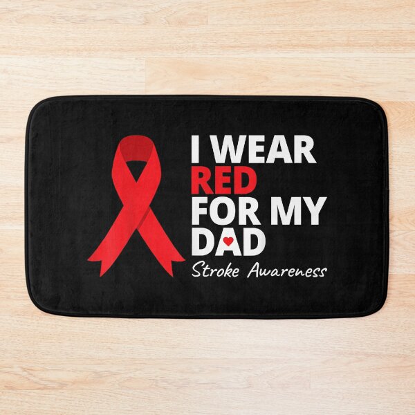 Item preview, I Wear Red For My Dad Stroke Awareness Survivor Warrior Love designed and sold by HaaChris-Artis.