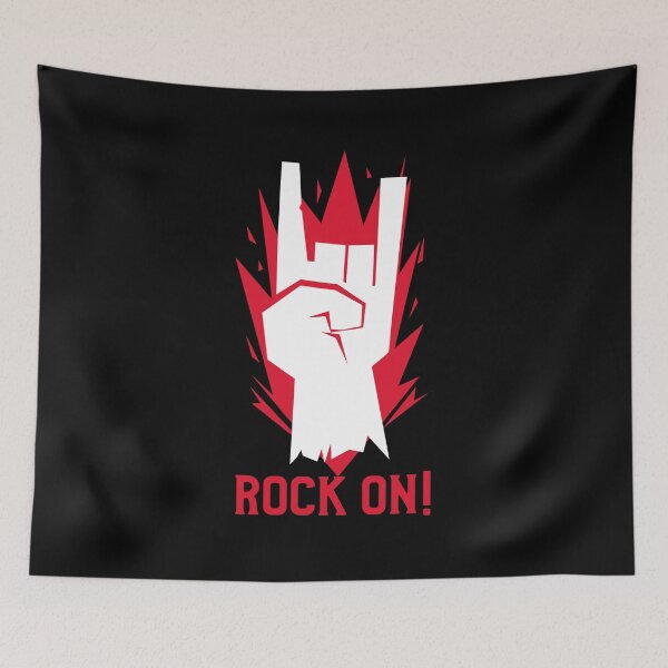 Item preview, Rock on hand sign designed and sold by LargeShop.