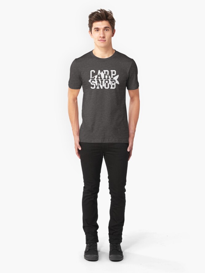 Alternate view of Carp Snob Fisherman's Shirt Slim Fit T-Shirt