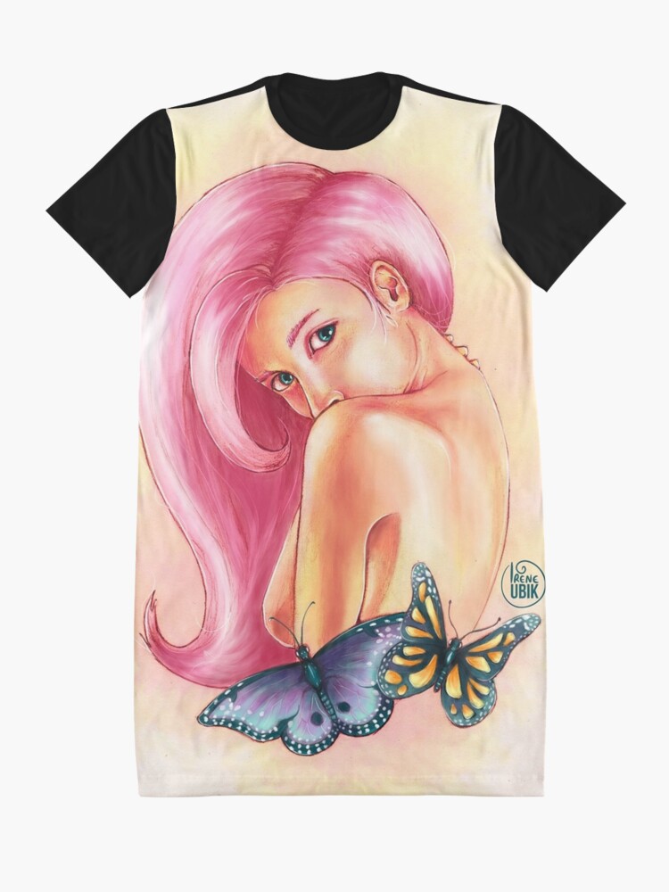 Alternate view of Butterfly Graphic T-Shirt Dress