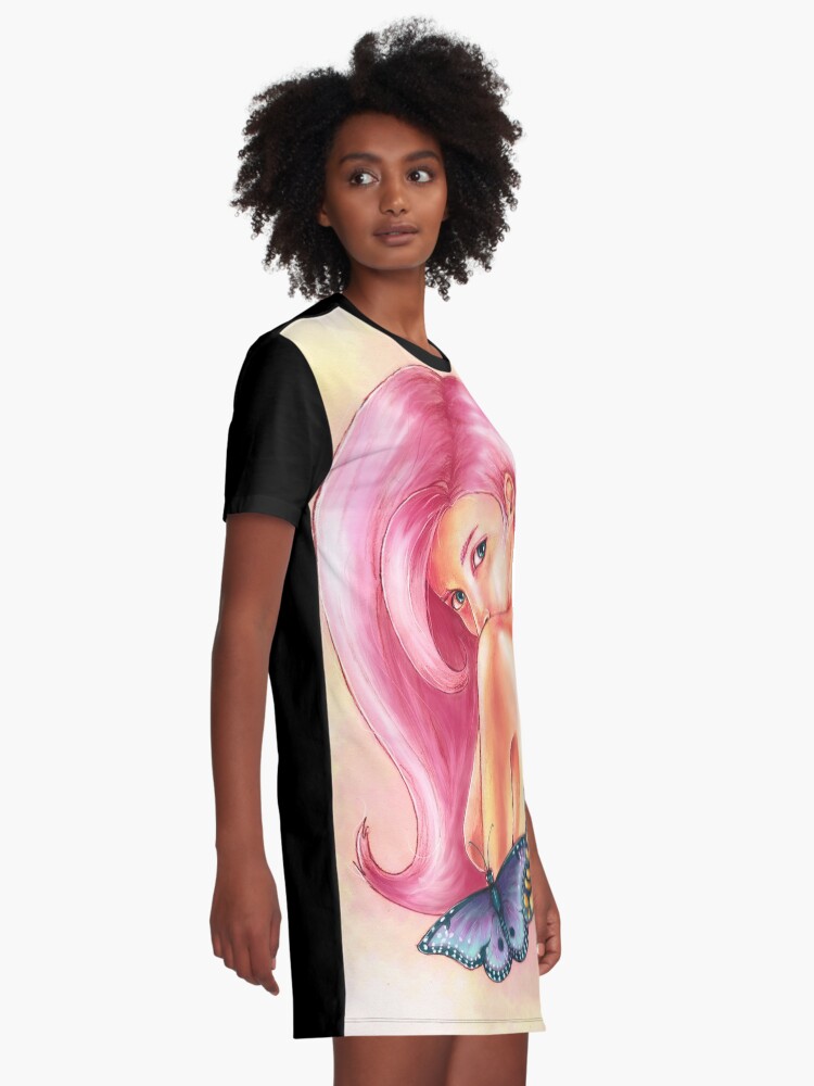 Alternate view of Butterfly Graphic T-Shirt Dress