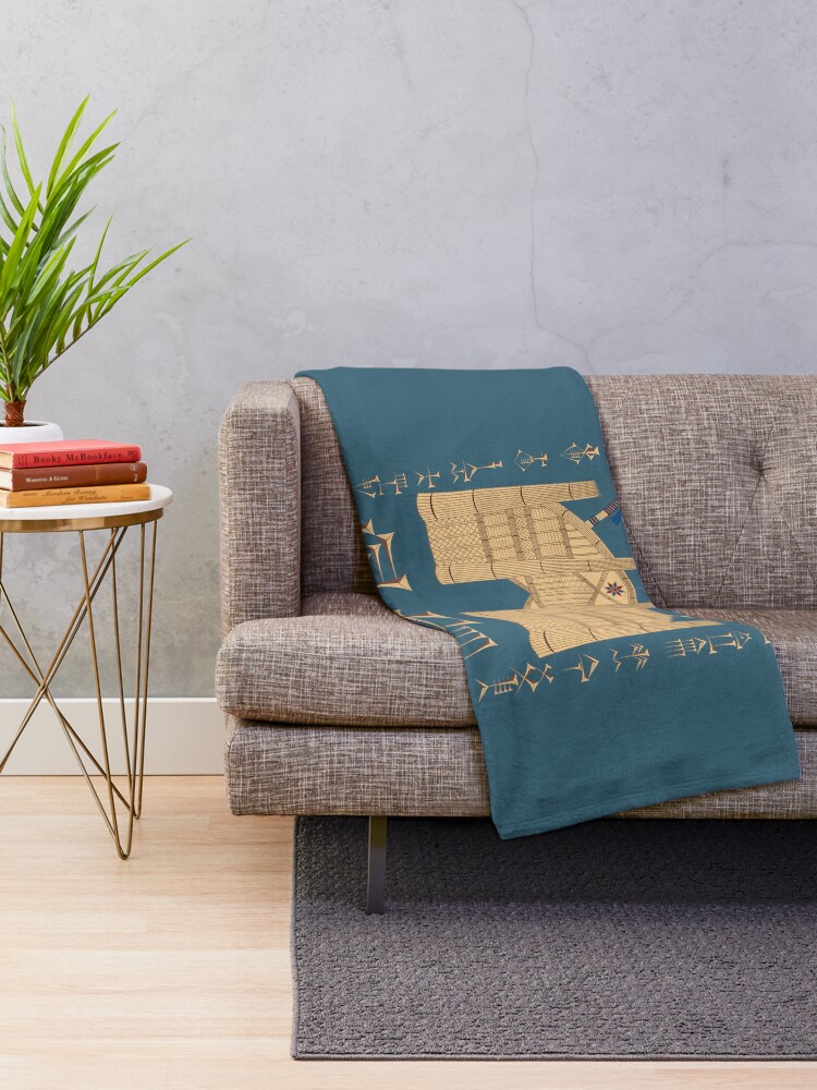 Thumbnail 2 of 6, Throw Blanket, Sumerian Reed House designed and sold by JianGong.