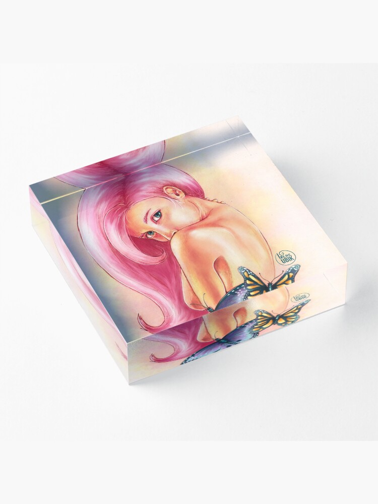 Alternate view of Butterfly Acrylic Block