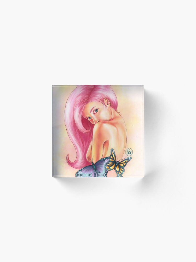 Alternate view of Butterfly Acrylic Block