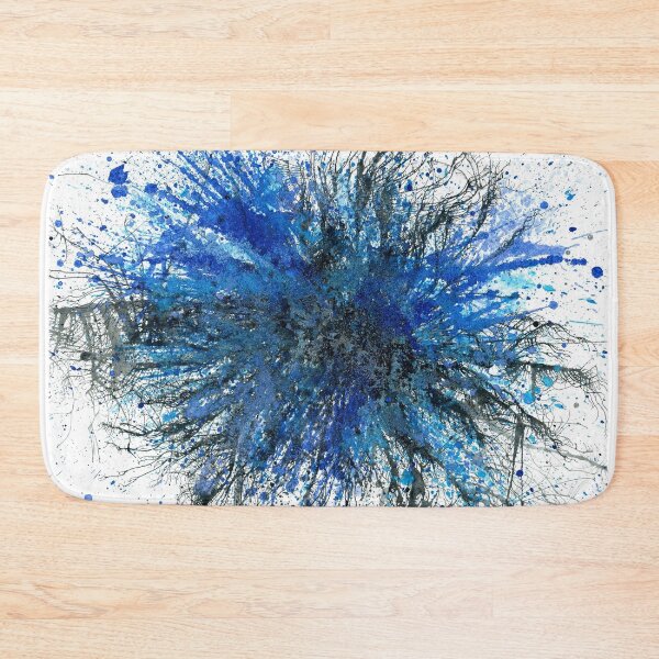 Item preview, Winter Solstice In Antarctica #489 Hand Painted OOAK Abstract Painting Detail 1 In Shades Of Blues Inspired By Deep Space Black Hole Nebula Brain Cells Nerves Neurology Bold 5D Multi-dimensional Art designed and sold by Rainbow Artist Orlando L.
