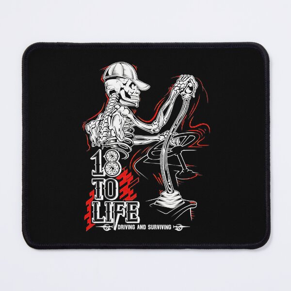Item preview, 18 To Life Driving And Surviving Skeleton designed and sold by GardNewerd.