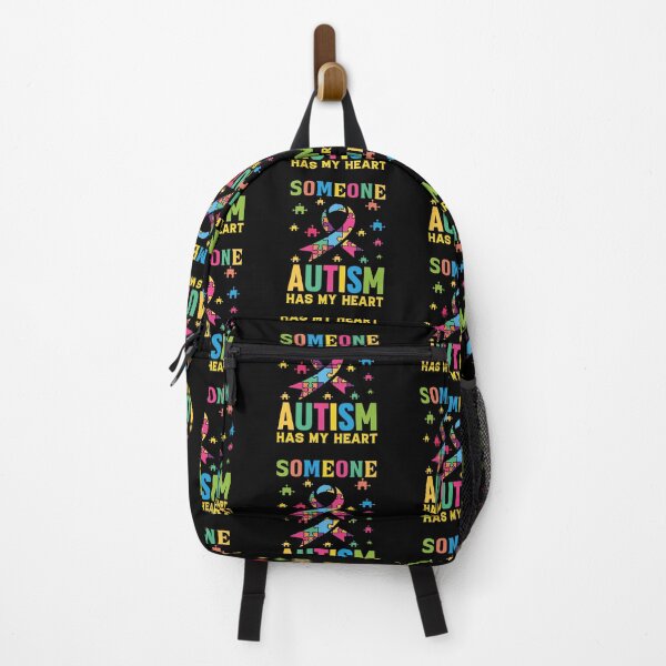 Artikelvorschau, Someone Autism Has My Heart Autistic support Be Positive Aspire To Inspire Happy Life Apparel Essential Motivation Inspiration Joy Mood entworfen und verkauft von DesignByHeartUK.