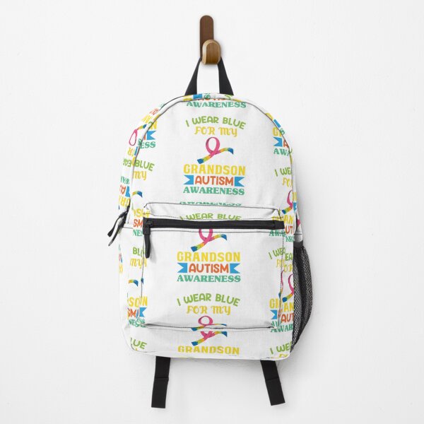 Artikelvorschau, I Wear Blue For My Grandson Autism Awareness Autistic support Be Positive Aspire To Inspire Happy Life Apparel Essential Motivation Inspiration Joy Mood entworfen und verkauft von DesignByHeartUK.