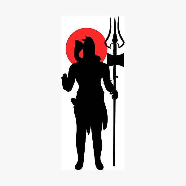 Item preview, lord shiva silhouette t-shirt  designed and sold by KARTICK DUTTA.