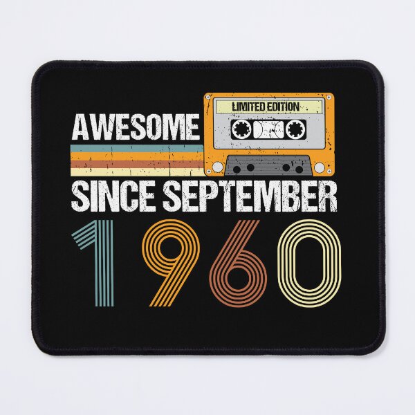 Item preview, Awesome Since September 1960 | 62th birthday | vintage September 1960 designed and sold by AMINE ★★★★★.