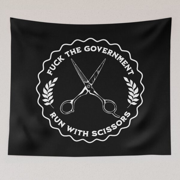 Item preview, Fuck the government, run with scissors designed and sold by ValentinaHramov.
