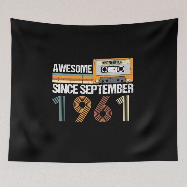 Item preview, Awesome Since September 1961 | 61th birthday | vintage September 1961 designed and sold by AMINE  ★★★★★.