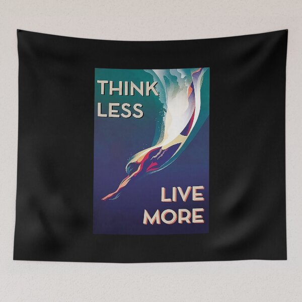 Item preview, Swimming - Think Less Live More  designed and sold by sellexxf69.