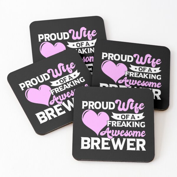 Item preview, Proud Wife Of A Freaking Awesome Brewer designed and sold by xmjajd.