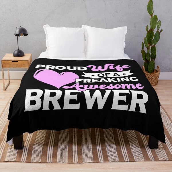 Item preview, Proud Wife Of A Freaking Awesome Brewer designed and sold by xmjajd.