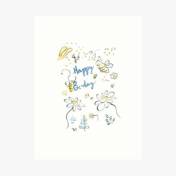 Happy B-day! Art Print