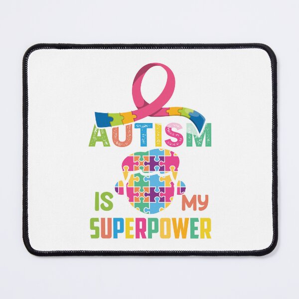 Item preview, Autism Is My Superpower Autistic support Be Positive Aspire To Inspire Happy Life Apparel Essential Motivation Inspiration Joy Mood designed and sold by DesignByHeartUK.