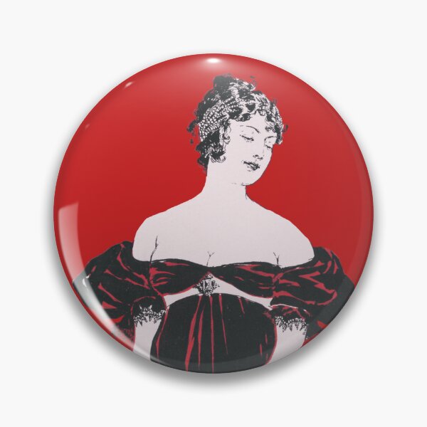 Item preview, Flapper woman tinted red from artworks by Edward Penfield designed and sold by see-the-fox.