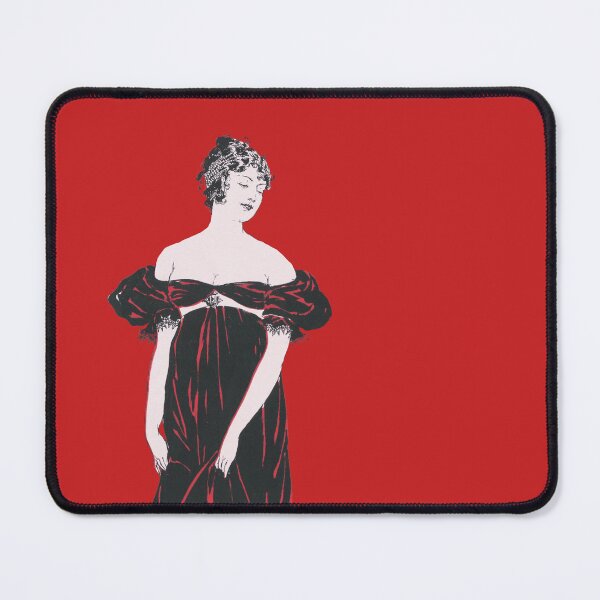 Item preview, Flapper woman tinted red from artworks by Edward Penfield designed and sold by see-the-fox.