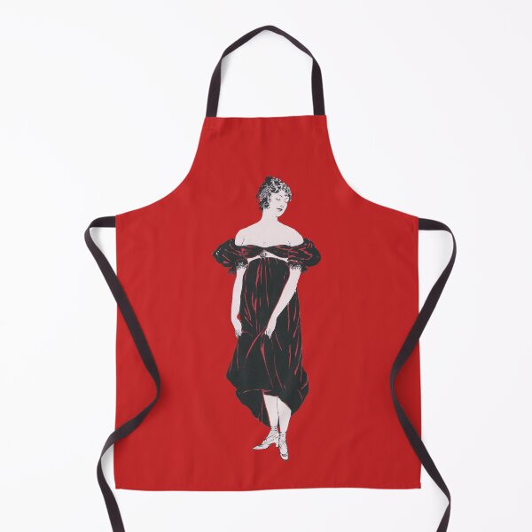 Item preview, Flapper woman tinted red from artworks by Edward Penfield designed and sold by see-the-fox.