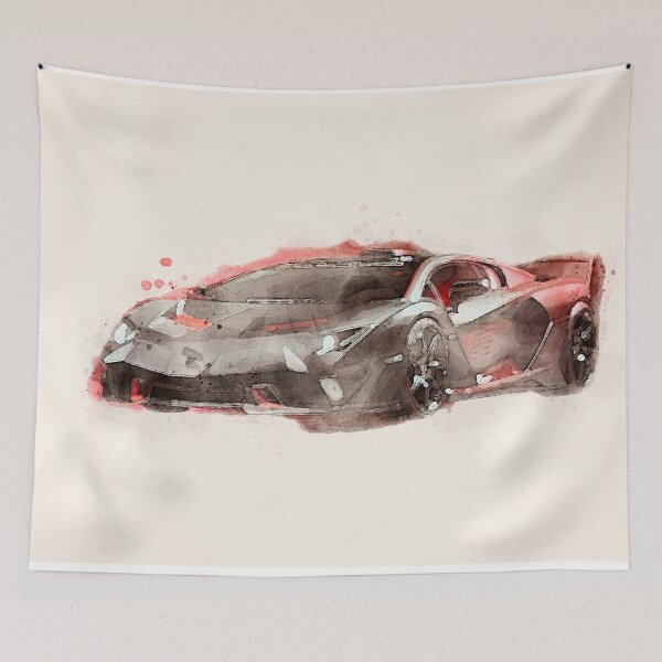Item preview, Watercolor sports car designed and sold by paulrommer.