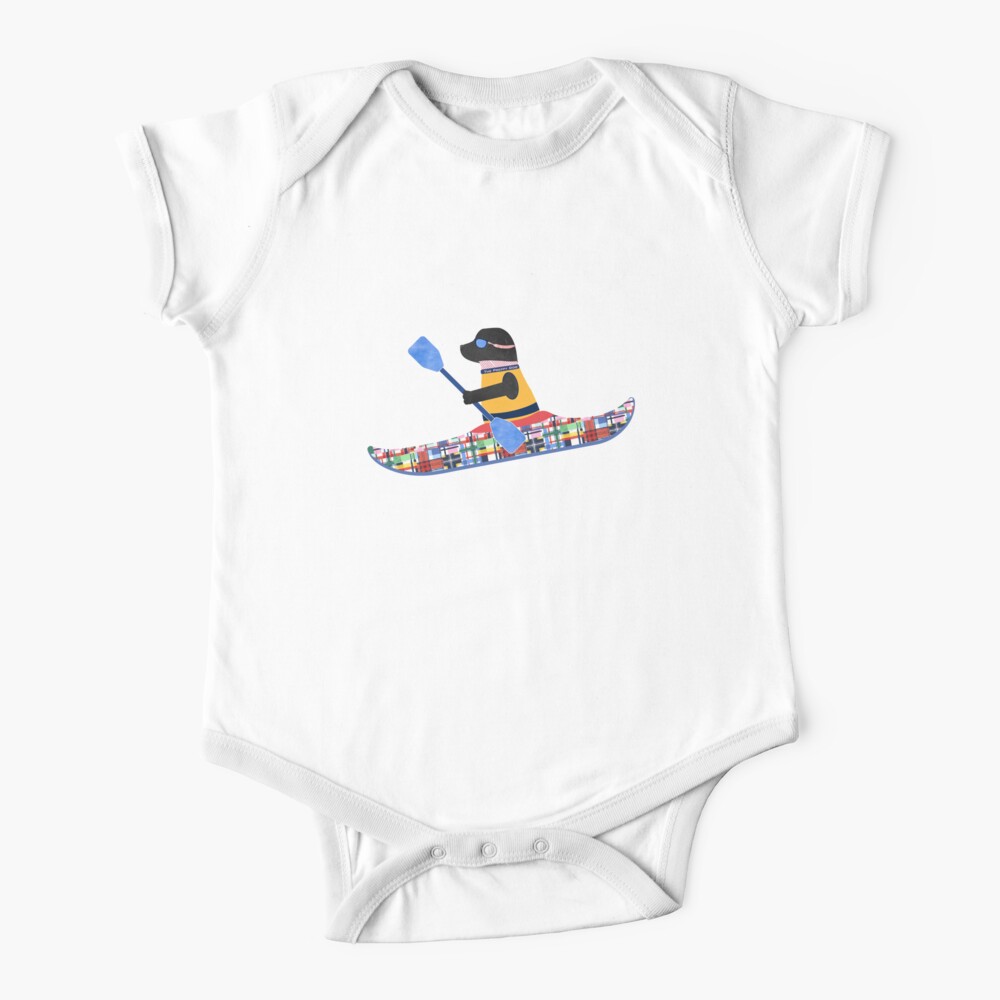 Black Lab Preppy Kayaker Baby One-Piece
