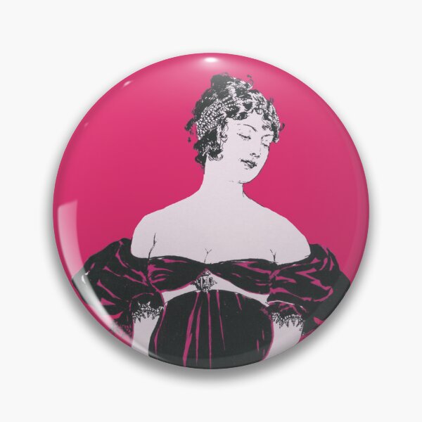 Item preview, Flapper woman tinted pink from artworks by Edward Penfield designed and sold by see-the-fox.
