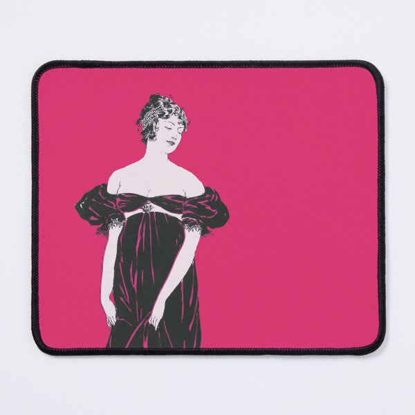 Item preview, Flapper woman tinted pink from artworks by Edward Penfield designed and sold by see-the-fox.