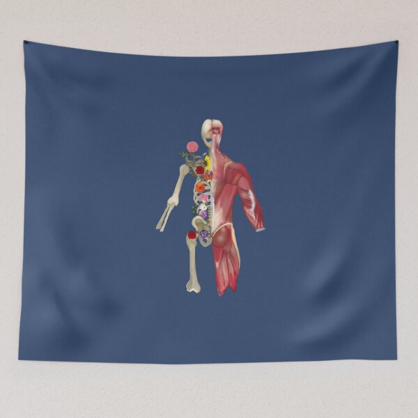 Item preview, Skeleton, Muscles and Flowers designed and sold by livvysophie.