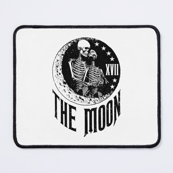 Item preview, Moon Tarot Card Skeleton Couple Vintage Gothic Astrology designed and sold by GrandeDuc.