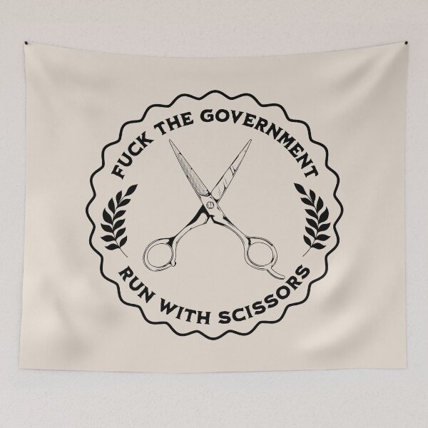 Item preview, Fuck the government, run with scissors designed and sold by ValentinaHramov.
