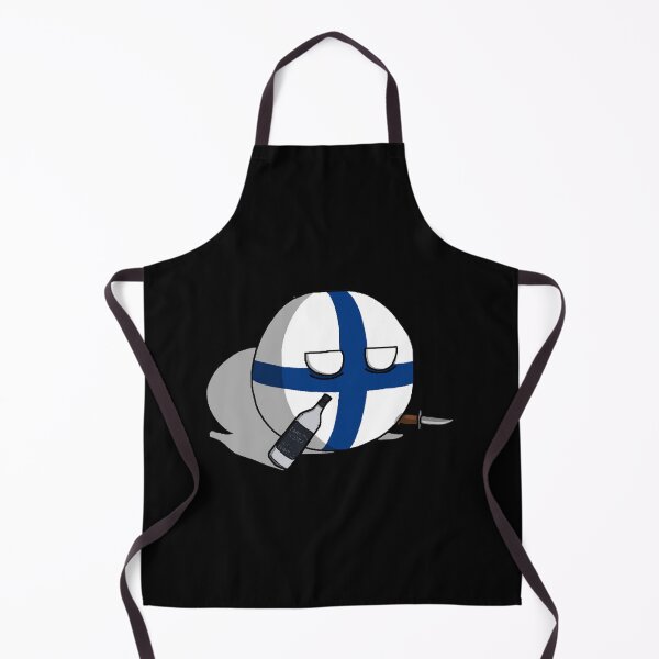 Item preview, PERKELE, Finlandball with Knife and Bottle Polandball_s Countryballs designed and sold by PotterArthur.