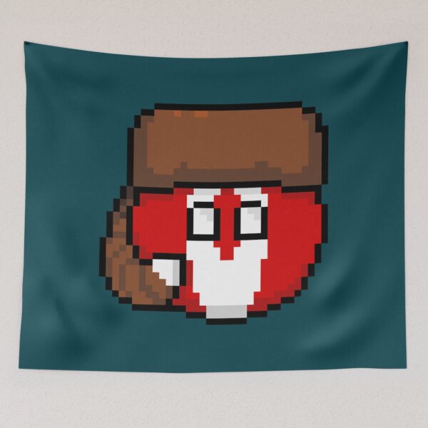 Item preview, Pixelated Canadaball   designed and sold by PotterArthur.
