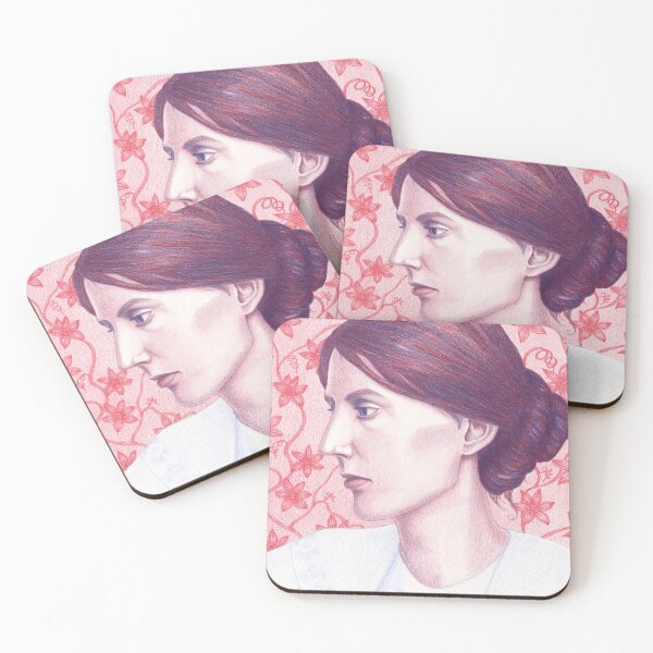 Item preview, portrait of writer Virginia Woolf designed and sold by EllenLambrichts.