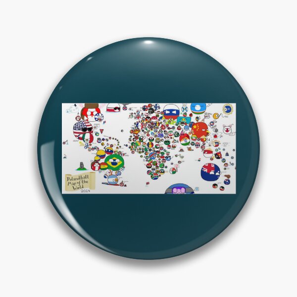 Item preview, Polandball Countryball World Map   designed and sold by PotterArthur.