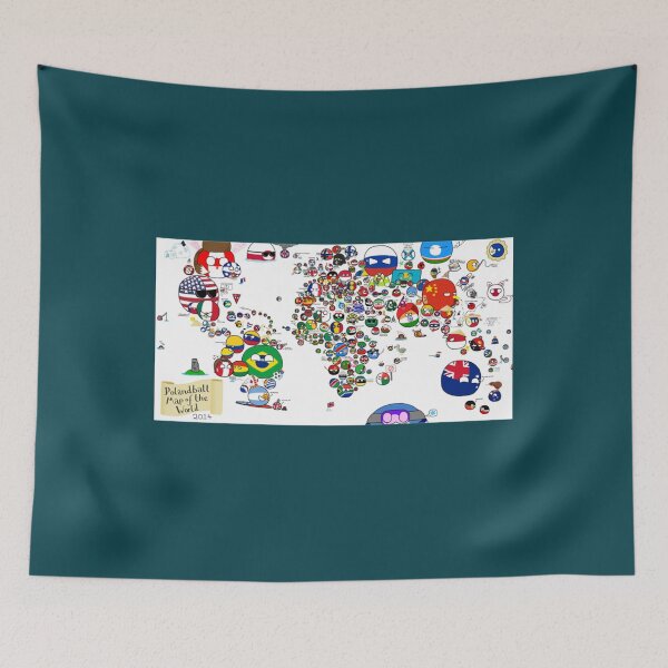 Item preview, Polandball Countryball World Map   designed and sold by PotterArthur.